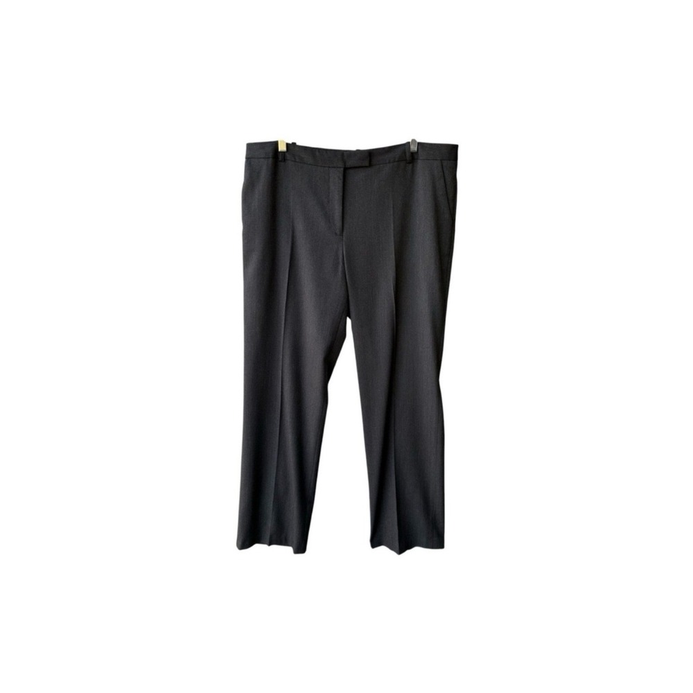 Calvin Klein Trousers Dress Pants Charcoal Gray Straight Leg Business Preppy 14
